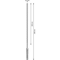 Bosch Accessories 2608836609 2608836609 wolfram-karbid příklepový vrták 5.5 mm Celková délka 260 mm SDS plus 1 ks
