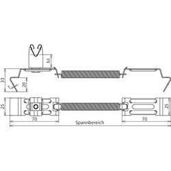 DEHN 206249 DLH SG 8 H32 FG180.280 V2A Držák střešních kabelů 1 ks