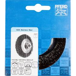 PFERD TOOLS Kuželový kartáč, neopovaný, KBU Ø 100 x 10 mm, drát z nerezové oceli Ø 0,35 pro úhlové brusky POS KBU 10010/M14 INOX 0,35 43316003 1 ks
