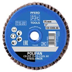 PFERD TOOLS 42719107 Sada brusných kotoučů Průměr 75 mm Zrnitost=60 10 ks