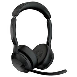 Jabra JABRA Evolve2 55 Link 380/390a UC Stereo Headset otevřená (On Ear) kabelová stereo černá Potlačení hluku headset Počítače