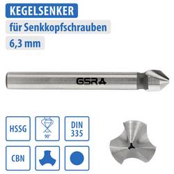 GSR B04042063 záhlubník 6.3 mm HSS válcová stopka 1 ks