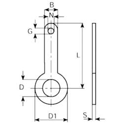 Vogt Verbindungstechnik 2053.68 pájecí očko Kontaktní plocha pocínovaný 100 ks (d x š) 14 mm x 12 mm