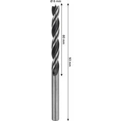 Bosch Accessories 2608577709 spirálový vrták do dřeva 6 mm Celková délka 93 mm 1 ks