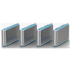 LINDY Zámek k portu USB-C® Lindy - Schloss für USB-C-Port - Blau sada 4 ks modrá zámek s klíčem vč. 1 klíče 40465