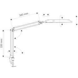 Maul MAULantlantic 8203590 LED lampička s klipem LED pevně vestavěné LED D (A - G) 9 W černá