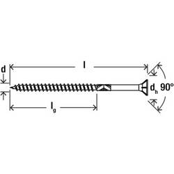 Fischer 573066 šrouby do dřevotřísky 80 mm TX 200 ks