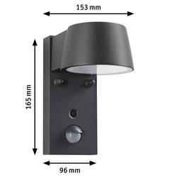 Paulmann Capea 2200K-3000K PIR 94714 venkovní nástěnné osvětlení LED 6 W černá