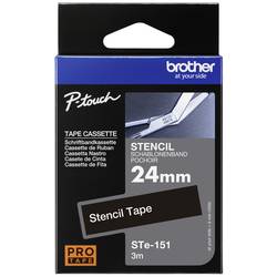 etikety Brother STe STe-151 Barva pásky: transparentní Barva písma:bílá 24 mm 3 m