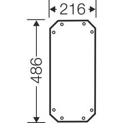 Hensel 68000050 Montážní deska Hensel 4 mm silný FP MP 30 Mounting plate plast 1 ks