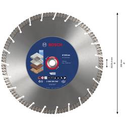Bosch Accessories 2608900666 EXPERT MultiMaterial diamantový řezný kotouč Průměr 350 mm Ø otvoru 20 mm, 25.40 mm kámen, beton, cihla 1 ks
