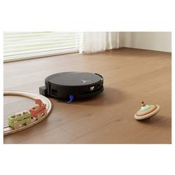 ECOVACS DEX95 robot na vysávání a vytírání podlahy, černá, ovládání aplikací, 2 nádrže na vodu