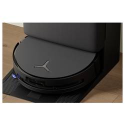 ECOVACS DEX95 robot na vysávání a vytírání podlahy, černá, ovládání aplikací, 2 nádrže na vodu