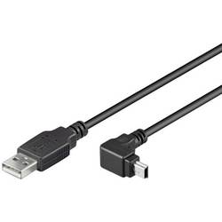 TECHly USB kabel USB 2.0 USB-A zástrčka, USB-Mini-A zástrčka 1.80 m černá stíněný ICOC-MUSB-AA-018ANG