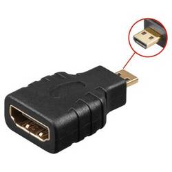 TECHly IADAP-HDMI-MD HDMI adaptér [1x micro HDMI zástrčka D - 1x HDMI zásuvka] černá 0 mm