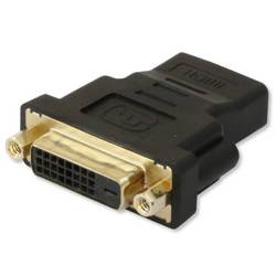 TECHly IADAP-HDMI-644 HDMI / DVI adaptér [1x HDMI zásuvka - 1x DVI zásuvka 24+1pólová] černá 0 mm