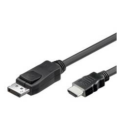 TECHly DisplayPort / HDMI kabel Konektor DisplayPort 2.00 m černá ICOC-DSP-H12-020 4K UHD, stíněný Kabel DisplayPort