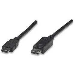 TECHly DisplayPort / HDMI kabel Konektor DisplayPort 2.00 m černá ICOC-DSP-H12-020 4K UHD, stíněný Kabel DisplayPort