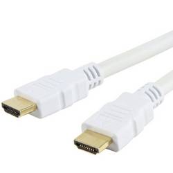 TECHly HDMI kabel konektor rj45 10.00 m bílá ICOC-HDMI-4-100WH Audio Return Channel, třížilový stíněný, 4K UHD HDMI kabel
