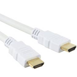 TECHly HDMI kabel konektor rj45 10.00 m bílá ICOC-HDMI-4-100WH Audio Return Channel, třížilový stíněný, 4K UHD HDMI kabel