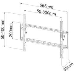 TECHly ICA-PLB-161L TV držák na zeď 101,6 cm (40) - 165,1 cm (65) naklápěcí