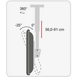 TECHly ICA-CPLB-946S TV stropní držák 94,0 cm (37) - 177,8 cm (70) stropní držák, naklápěcí, nakláněcí