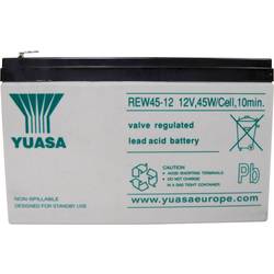 Yuasa REW 45 - 12 REW45/12 olověný akumulátor 12 V 8 Ah olověný se skelným rounem (š x v x h) 151 x 97 x 64 mm plochý konektor 6,35 mm nepatrné vybíjení,