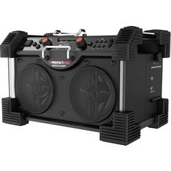PerfectPro RockHart PE-RH4 odolné rádio, DAB+, FM, AUX, Bluetooth, NFC, USB, voděodolné, prachotěsné, nárazuvzdorné, s USB nabíječkou, černá