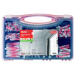 Fischer 577865 Meister-Box XL Altbau + S Box s výběrem hmoždinek 30 mm, 40 mm, 50 mm, 65 mm, 80 mm 280 díly