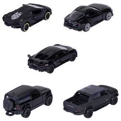 Majorette Bugatti, Lamborghini, Toyota, Land Rover Black Edition 5 Pieces Giftpack hotový model Model osobního automobilu