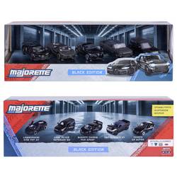 Majorette Bugatti, Lamborghini, Toyota, Land Rover Black Edition 5 Pieces Giftpack hotový model Model osobního automobilu