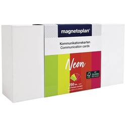 magnetoplan Neon moderační karta barevně tříděná , neonová obdélníkový 200 mm x 100 mm 250 ks