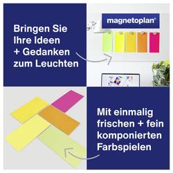 magnetoplan Neon moderační karta barevně tříděná , neonová obdélníkový 200 mm x 100 mm 250 ks