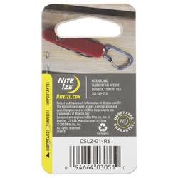 NITE Ize CSL2-01-R6 karabina SlideLock Gr. 2 44 mm x 29 mm x 2.5 mm 1 ks