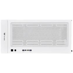 Thermaltake CA-1T9-00M6WN-01 midi tower PC skříň bílá 3 předinstalované LED ventilátory, kompatibilní s LCS, boční okno, vhodné pro vodní chlazení DIY, vhodné