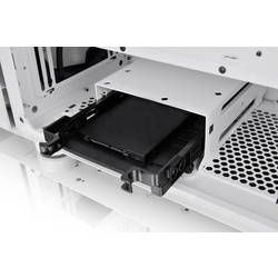 Thermaltake CA-1T9-00M6WN-01 midi tower PC skříň bílá 3 předinstalované LED ventilátory, kompatibilní s LCS, boční okno, vhodné pro vodní chlazení DIY, vhodné