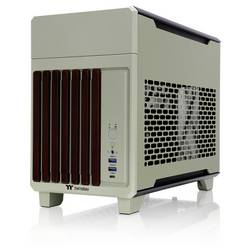Thermaltake CA-11A-00SENN-WS mini tower PC skříň Zelená (Matcha) vhodné pro vodní chlazení AIO