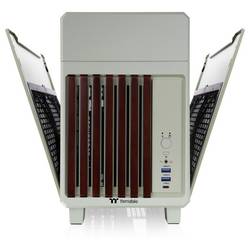 Thermaltake CA-11A-00SENN-WS mini tower PC skříň Zelená (Matcha) vhodné pro vodní chlazení AIO
