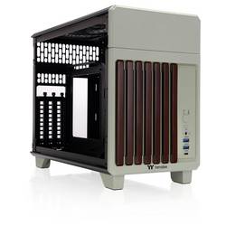 Thermaltake CA-11A-00SENN-WS mini tower PC skříň Zelená (Matcha) vhodné pro vodní chlazení AIO