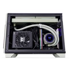 Thermaltake CA-11A-00SENN-WS mini tower PC skříň Zelená (Matcha) vhodné pro vodní chlazení AIO