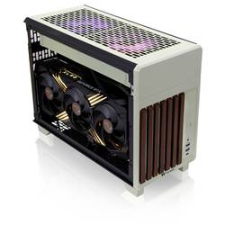 Thermaltake CA-11A-00SENN-WS mini tower PC skříň Zelená (Matcha) vhodné pro vodní chlazení AIO