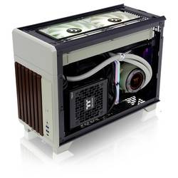 Thermaltake CA-11A-00SENN-WS mini tower PC skříň Zelená (Matcha) vhodné pro vodní chlazení AIO
