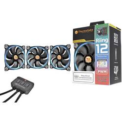 Thermaltake 3x Riing 12 LED RGB PC větrák s krytem černá (š x v x h) 120 x 120 x 25 mm včetně LED osvětlení