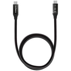 EDIMAX USB kabel USB 4.0, Thunderbolt™ 3 USB-C ® zástrčka 1.00 m černá UC4-010TB V2