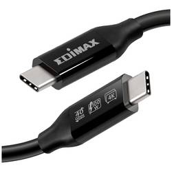 EDIMAX USB kabel USB 4.0, Thunderbolt™ 3 USB-C ® zástrčka 1.00 m černá UC4-010TB V2
