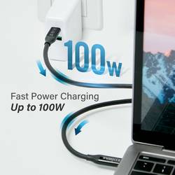 EDIMAX USB kabel USB 4.0, Thunderbolt™ 3 USB-C ® zástrčka 1.00 m černá UC4-010TB V2