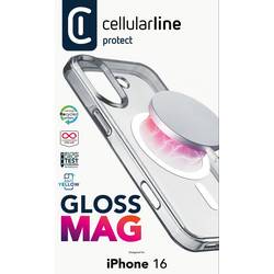 Cellularline Gloss MagSafe Case zadní kryt na mobil Apple iPhone 16 transparentní 1552552 GLOSSMAGIPH16T