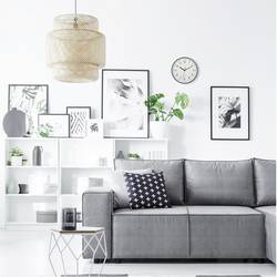 TFA Dostmann 60.3550.10 DCF nástěnné hodiny 24.5 cm x 42 mm , šedá