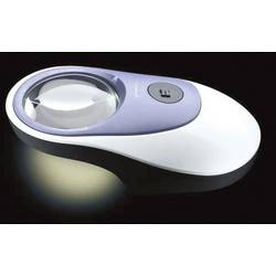 Eschenbach 158620, LED POWERLUX ruční lupa s LED osvětlením , zvětšení: 5 x, Velikost objektivu: (Ø) 58 mm, bílá