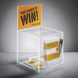 Sigel box pro promoakce s vhazovacím výřezem, s podavačem VA152 transparentní (š x v x h) 21 x 36.8 x 21 cm 1 ks